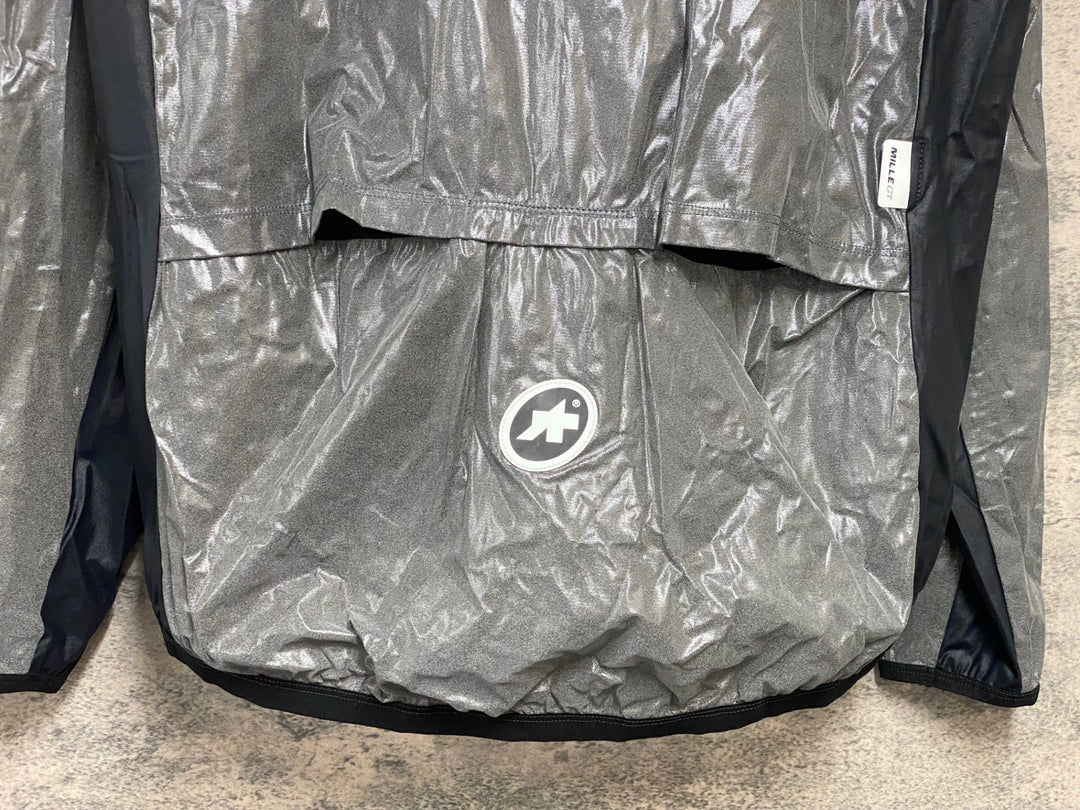 JY647 アソス ASSOS MILLE GT Clima Jacket EVO Black Series 長袖 ウィンドブレーカー グレー L
