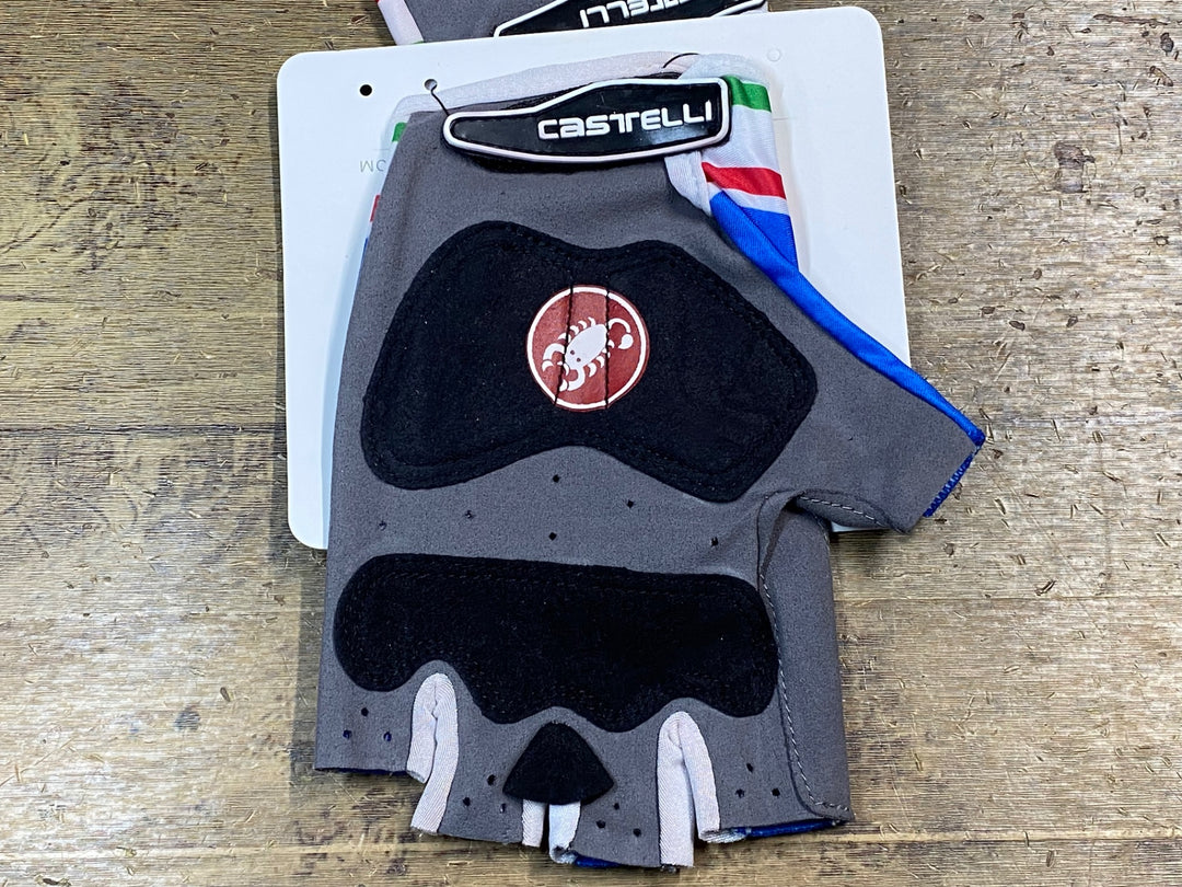 JV535 カステリ CASTELLI 指切 グローブ 青 ITALIA