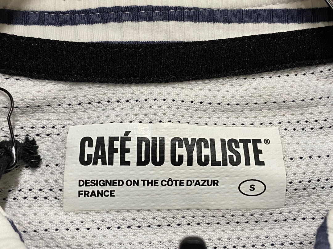 KS220 カフェドシクリステ cafe du cycliste ROMY 半袖 サイクルジャージ 白青 S