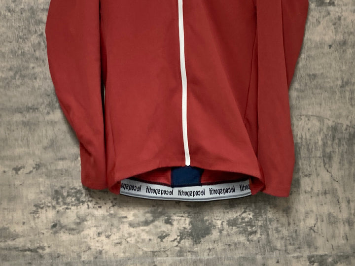 JW077 ルコックスポルティフ le coq sportif 長袖 サイクルジャージ 赤 L