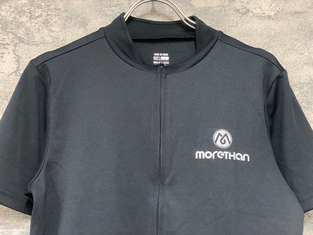 JW378 モーゼン Morethan 半袖 サイクルジャージ 黒 S