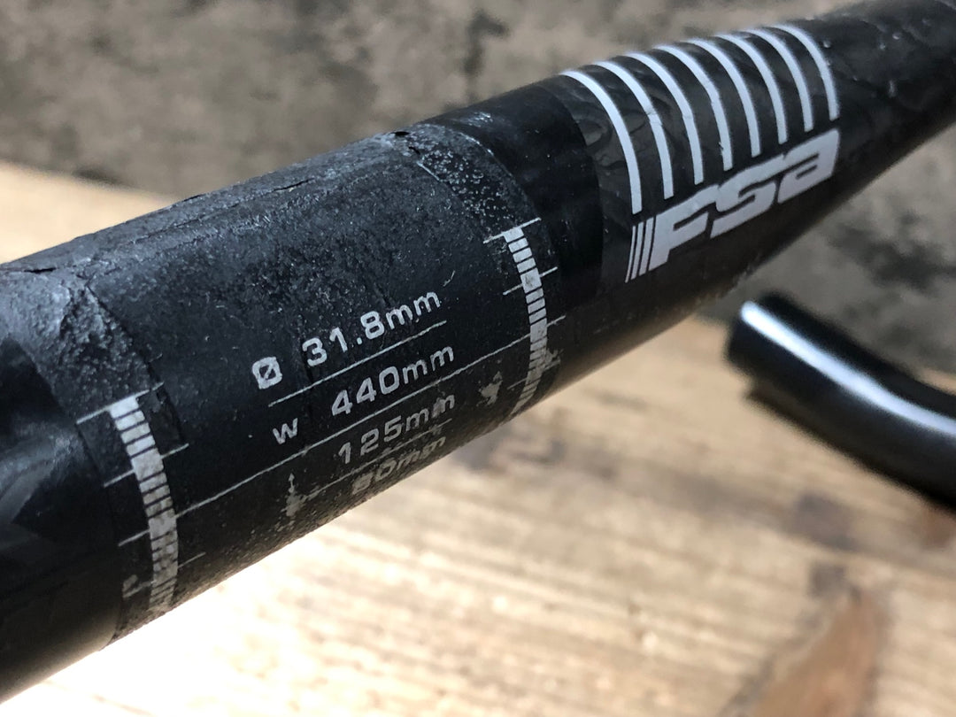 KI281 FSA SL-K カーボンドロップハンドル Φ31.8 エンドC-C420mm Φ31.8