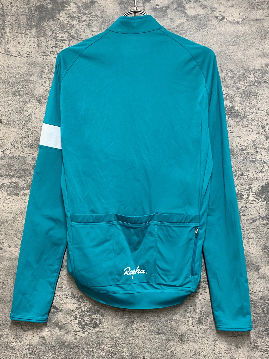 JO459 ラファ rapha ロングスリーブ 長袖 サイクルジャージ ターコイズグリーン M 裏起毛