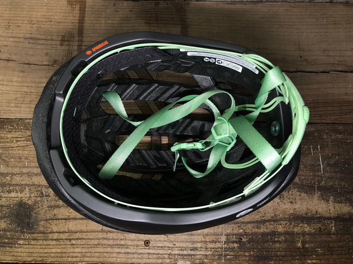 JH479 ジロ GIRO アリーズ スフェリカル ARIES SPHERICAL ヘルメット L 黒緑 Mips 2022年9月製造 ※使用期限切れのためジャンク