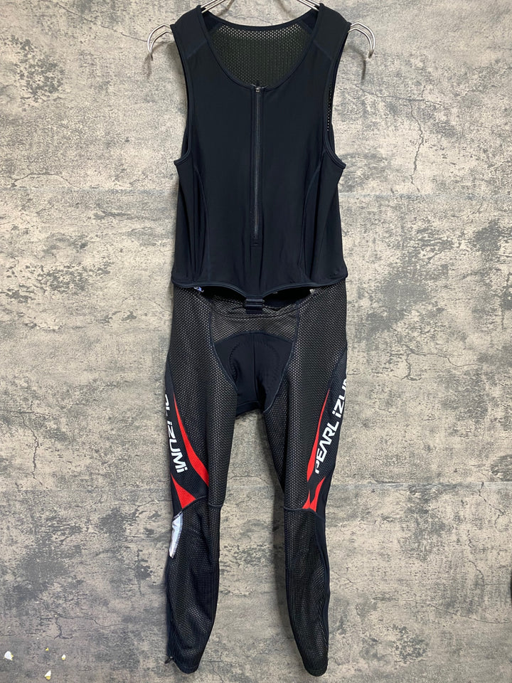 KD550 パールイズミ PEARL iZUMi ビブタイツ 黒 M 裏起毛 3D NEO PLUS WIND BREAK TITANIUM