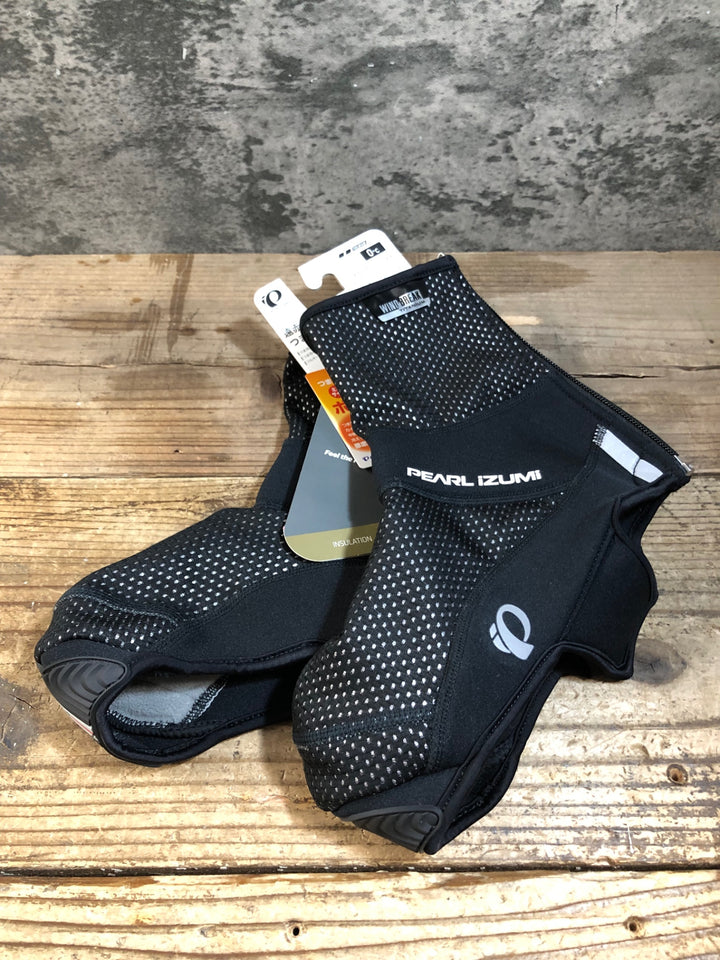 KD571 パールイズミ PEARL iZUMi シューズカバー 黒 L WIND BREAK TITANIUM 裏起毛
