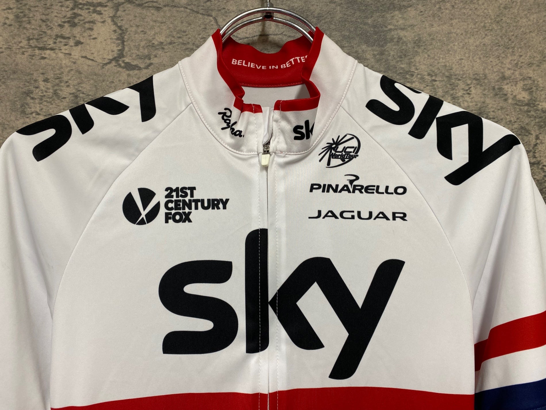 JF407 ラファ Rapha TEAM SKY 半袖 サイクルジャージ 白 XS – BICI
