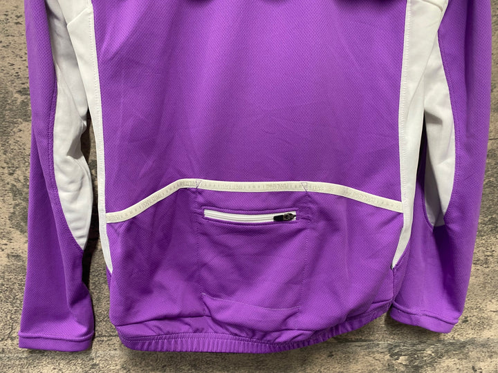KD217 パールイズミ PEARL iZUMi UVロングスリーブジャージ 半袖/長袖 サイクルジャージ  着脱式 紫 M