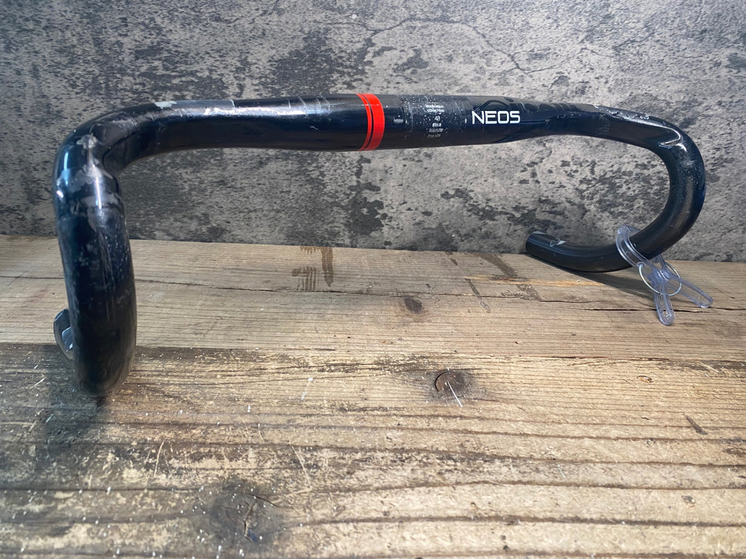 JF809 チネリ cinelli ネオス NEOS 400 Φ31.8 REACH70 DROP125 カーボン ドロップハンドル ※クリア剥がれ大 ジャンク