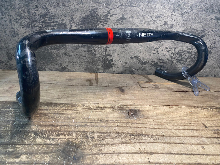 JF809 チネリ cinelli ネオス NEOS 400 Φ31.8 REACH70 DROP125 カーボン ドロップハンドル ※クリア剥がれ大 ジャンク
