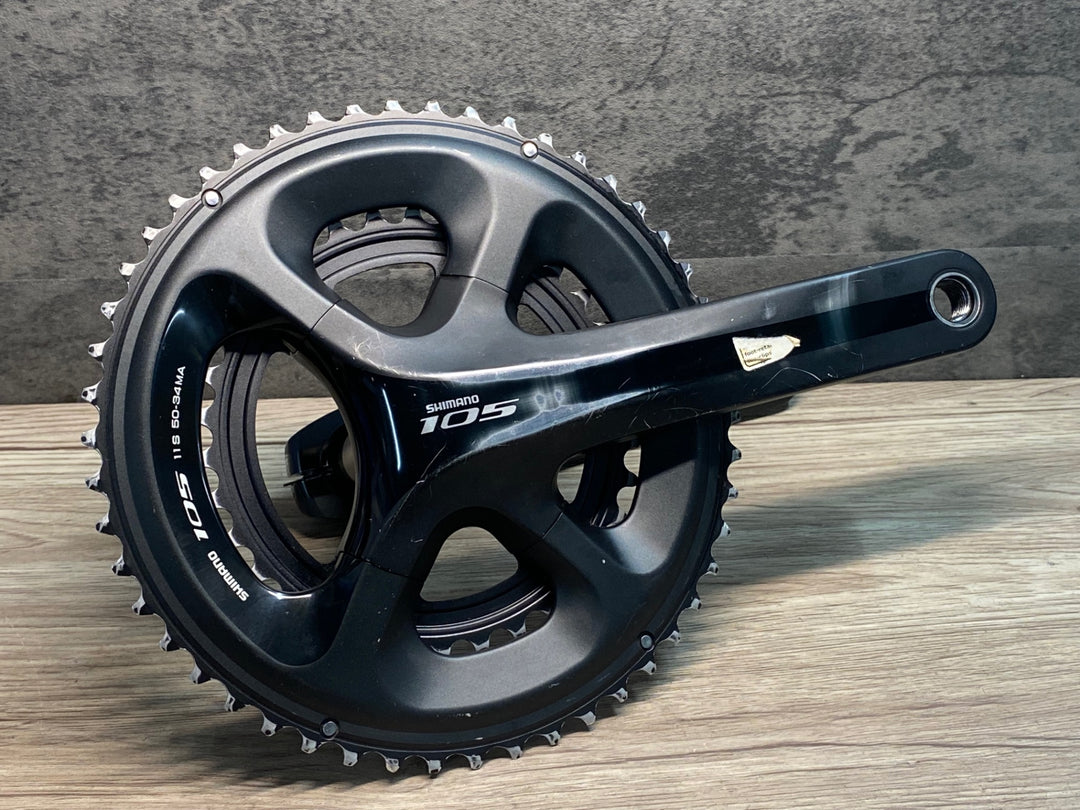 JI846 シマノ SHIMANO 105 FC-5800 クランクセット 黒 172.5mm 50/34T