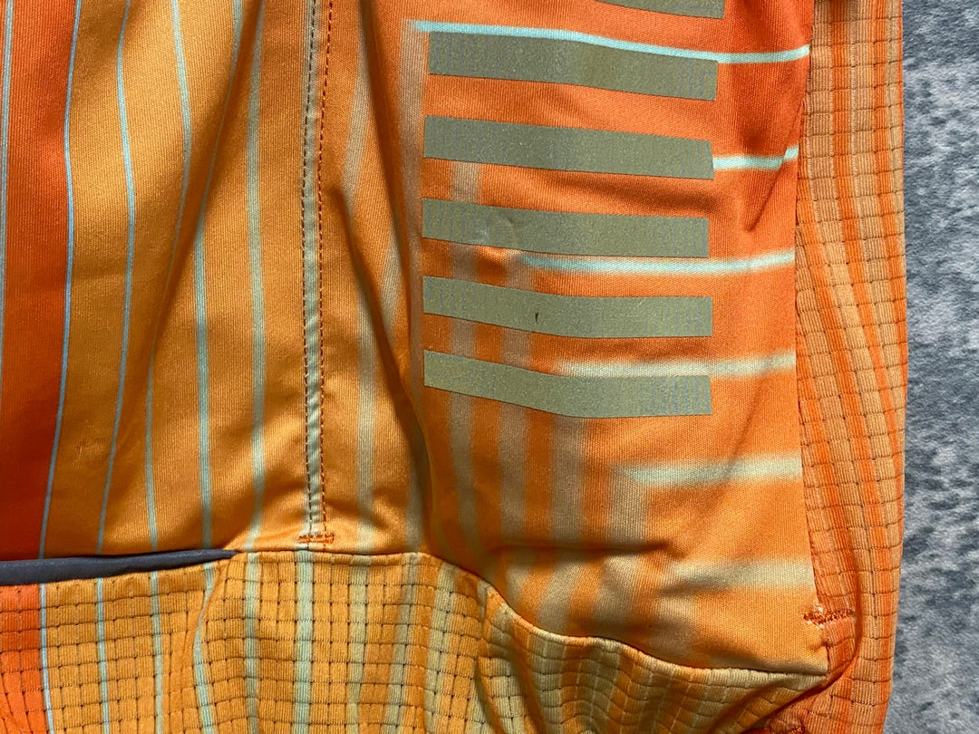 JK663 ラファ Rapha TUNNEL VISION PT FLYWEIGHT JERSEY 半袖 サイクルジャージ オレンジ S