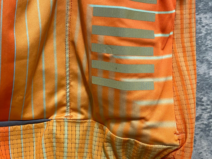 JK663 ラファ Rapha TUNNEL VISION PT FLYWEIGHT JERSEY 半袖 サイクルジャージ オレンジ S