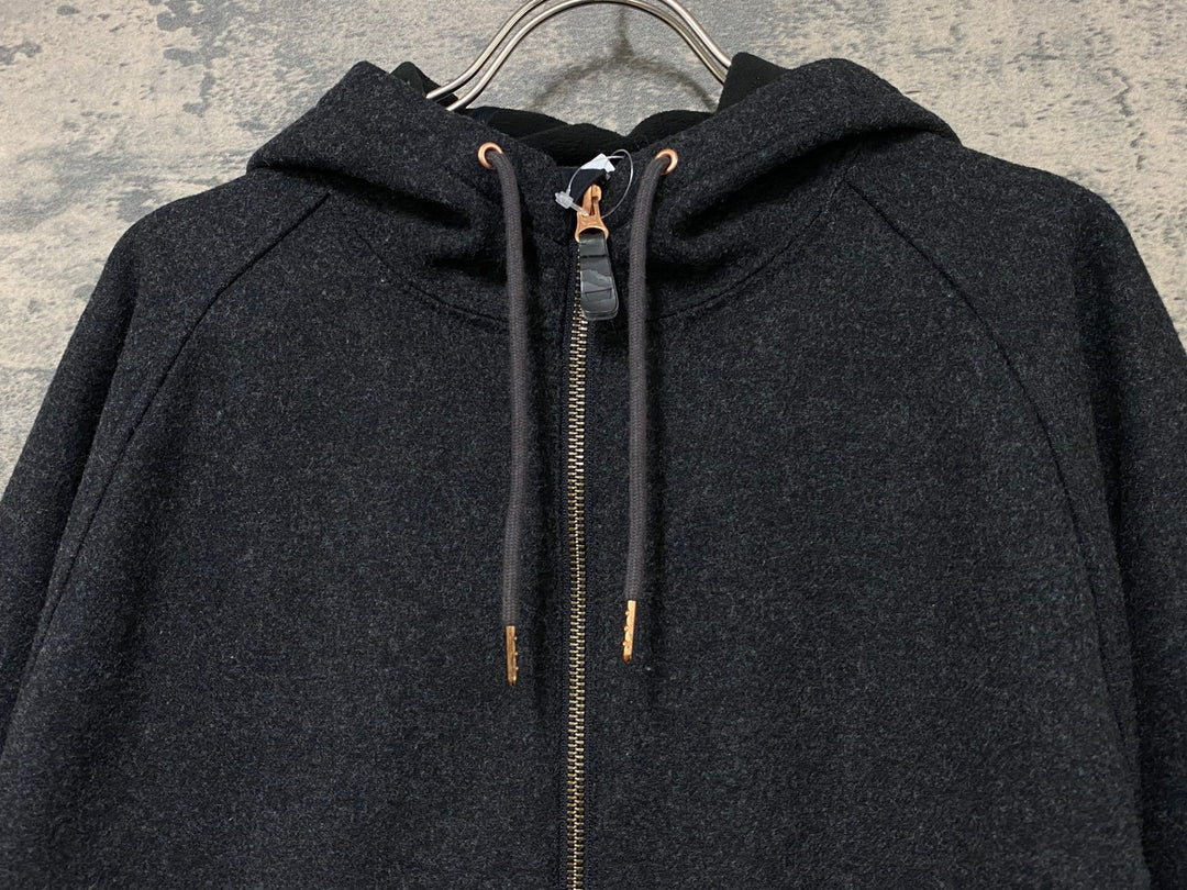 KB038 リーバイス Levi's 長袖 フーディ ツイードパーカー ダークグレー M 裏起毛