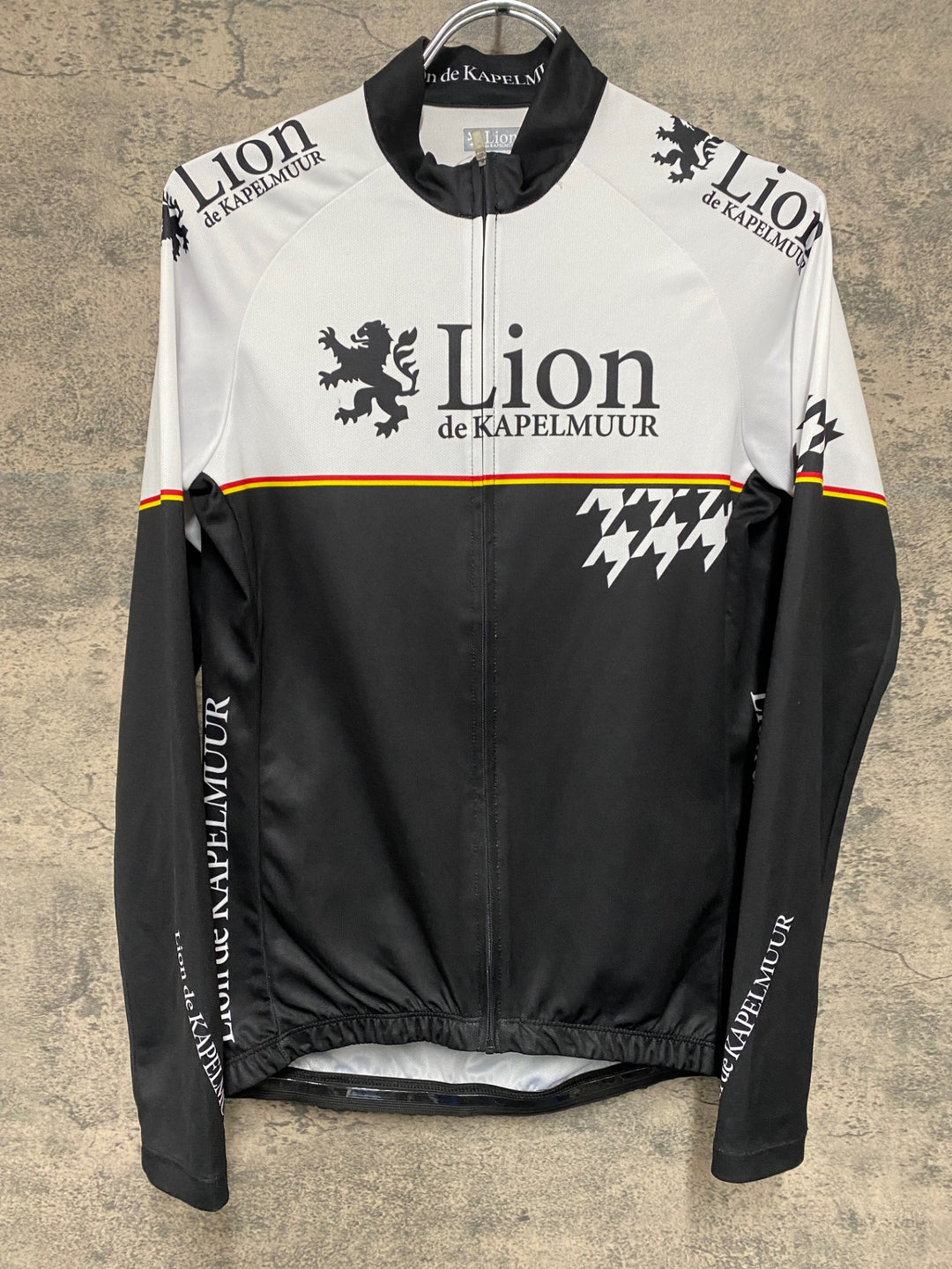 JG310 リオンドカペルミュール Lion de KAPELMUUR 長袖 サイクルジャージ 白 M