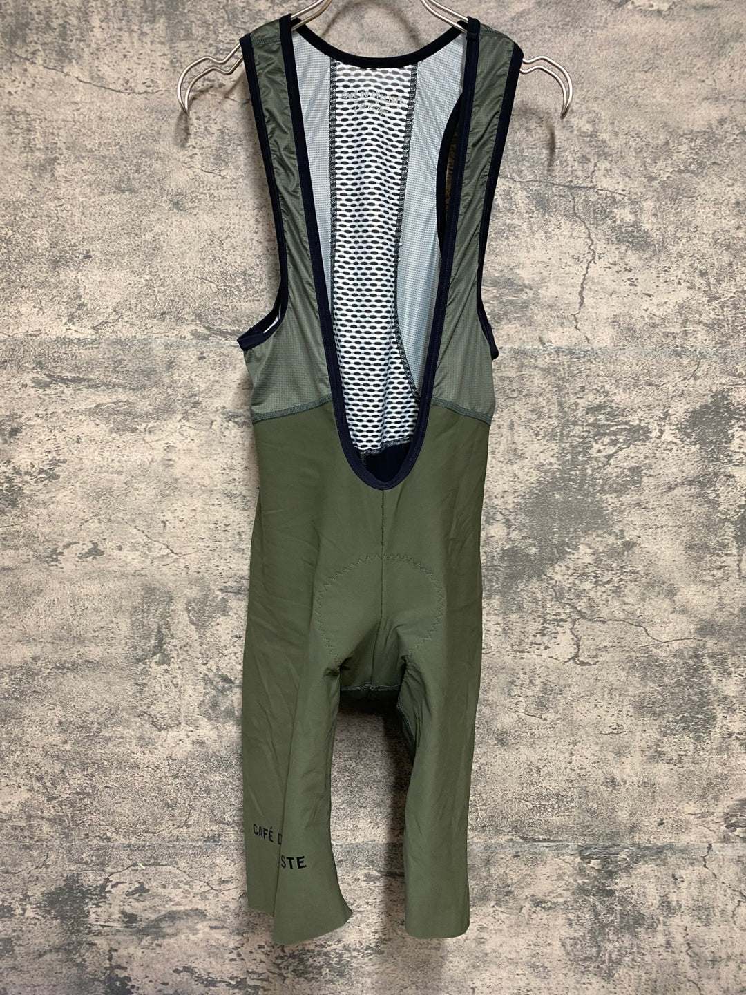 KD861 カフェドシクリステ Cafe du Cycliste MARINETTE Man ビブショーツ カーキ M 裏起毛