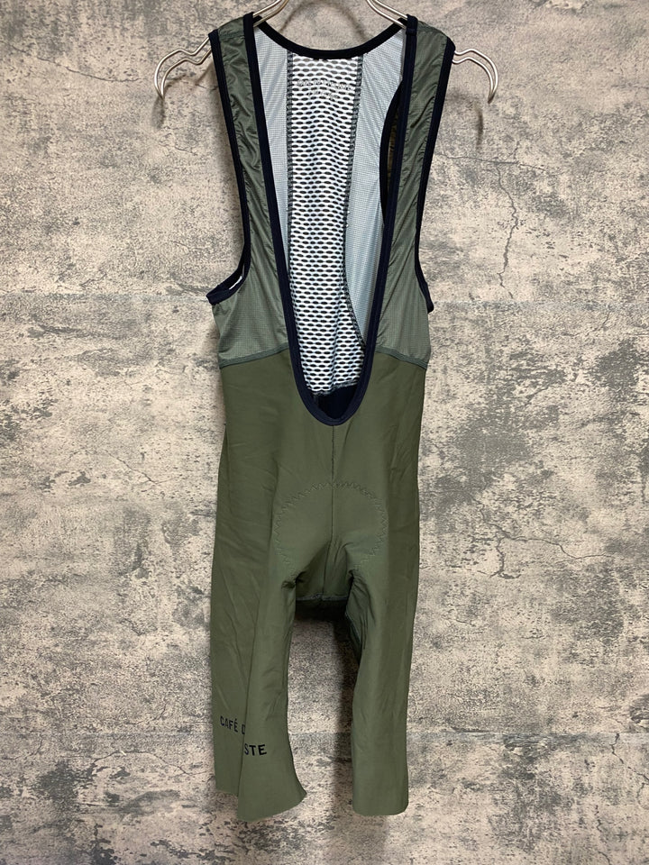 KD861 カフェドシクリステ Cafe du Cycliste MARINETTE Man ビブショーツ カーキ M 裏起毛