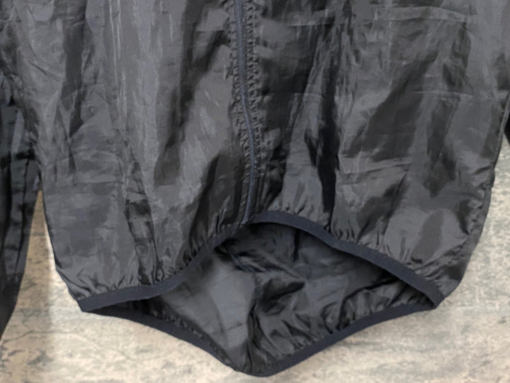 JZ122 カステリ CASTELLI 長袖 ウインドブレイカー 黒 L