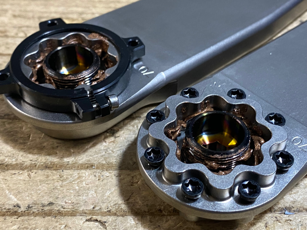 KE626 5DEV Road TITANIUM CRANKS クランクセット 170mm 68mm CFS29x122 dub