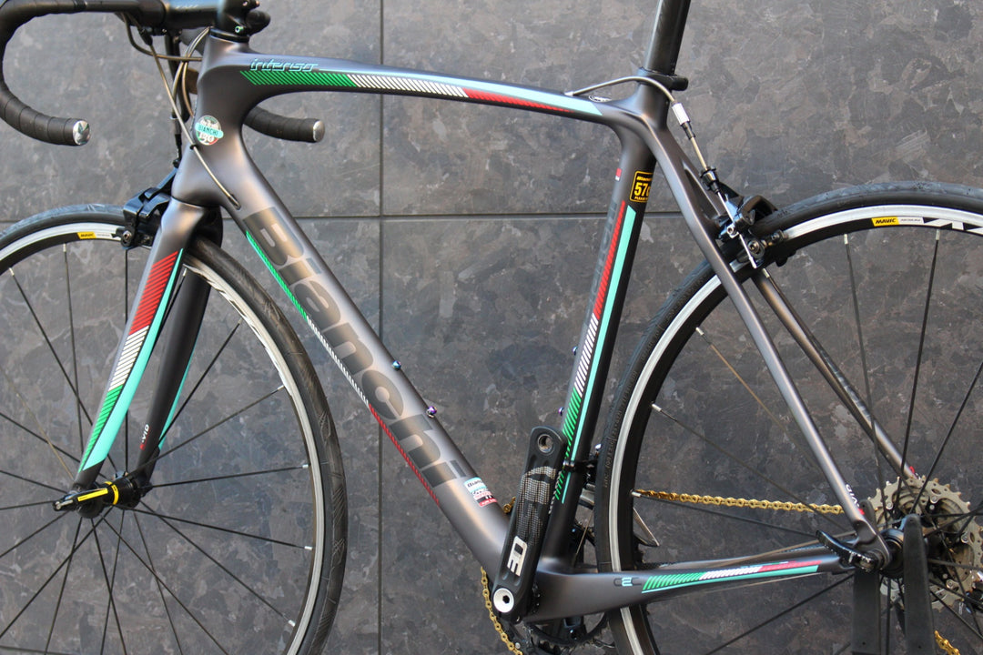 ビアンキ BIANCHI インテンソ INTENSO 130周年モデル 2016 57サイズ スラム レッド MIX 11S カーボン ロードバイク 【福岡店】