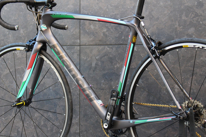 ビアンキ BIANCHI インテンソ INTENSO 130周年モデル 2016 57サイズ スラム レッド MIX 11S カーボン ロードバイク 【福岡店】