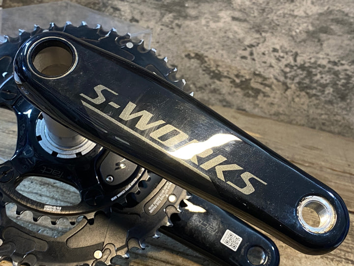 JX012 スペシャライズド SPECIALIZED S-WORKS POWER 両足パワーメーター カーボン クランクセット 50/34T 165mm ※左アーム接続不可のためジャンク