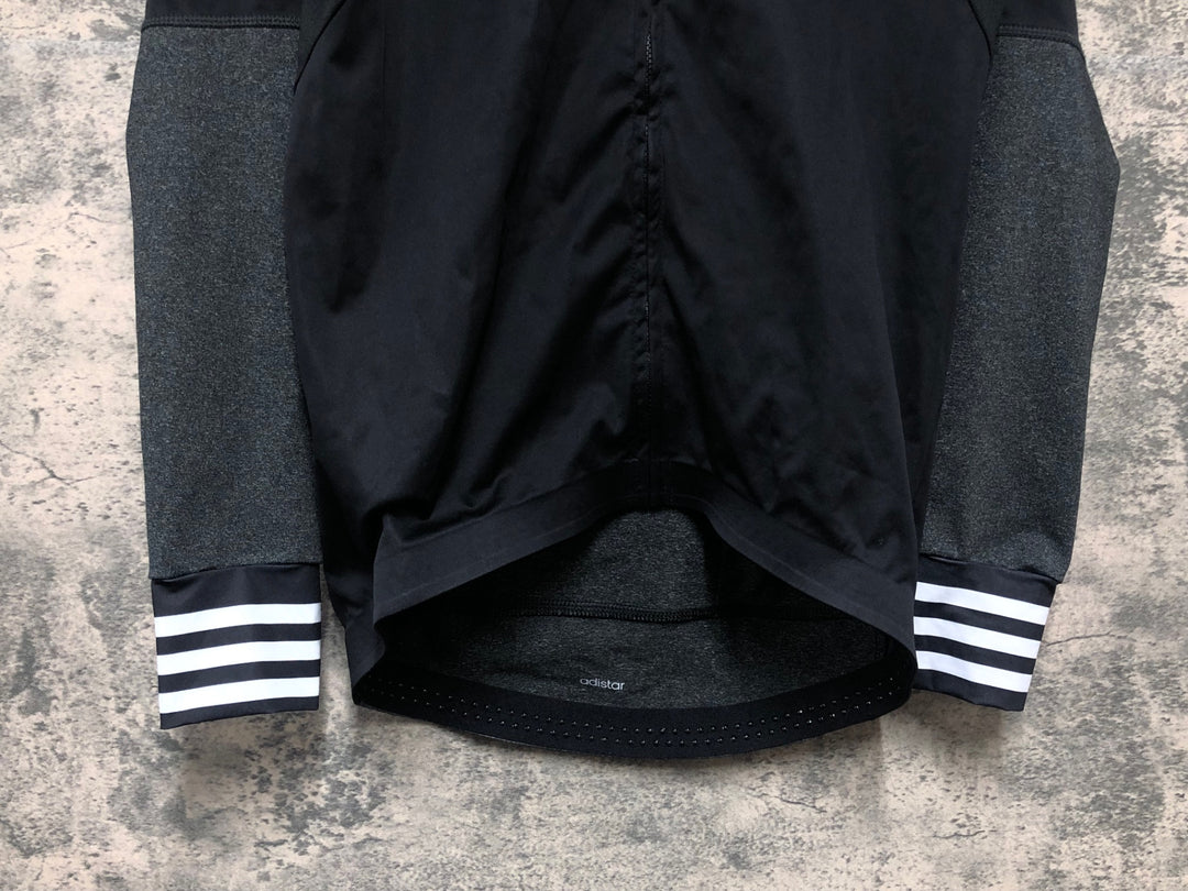 KL248 アディダス adidas 長袖 サイクルジャージ 黒 O