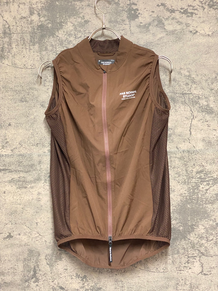 KA739 パスノーマルスタジオ PAS NORMAL STUDIOS Mechanism Stow Away Gilet サイクルベスト ジレ 茶 M