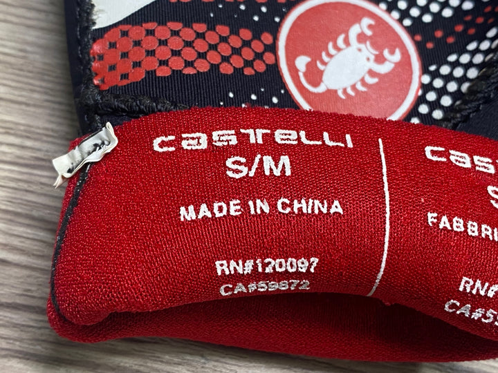 JN385 カステリ CASTELLI DILUVIO 長指 グローブ 黒 S/M