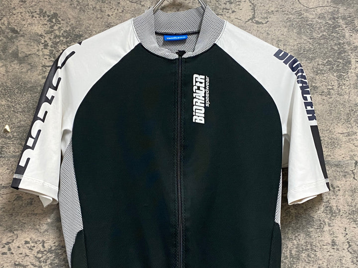 JS646 ビオレーサー BiORACER 半袖 サイクルジャージ 黒 ※サイズ不明 タグカット