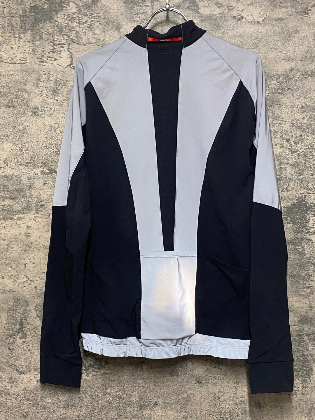 KE028 ボントレガー BONTRAGER 長袖 サイクルジャケット グレー 黒 M ※汚れ