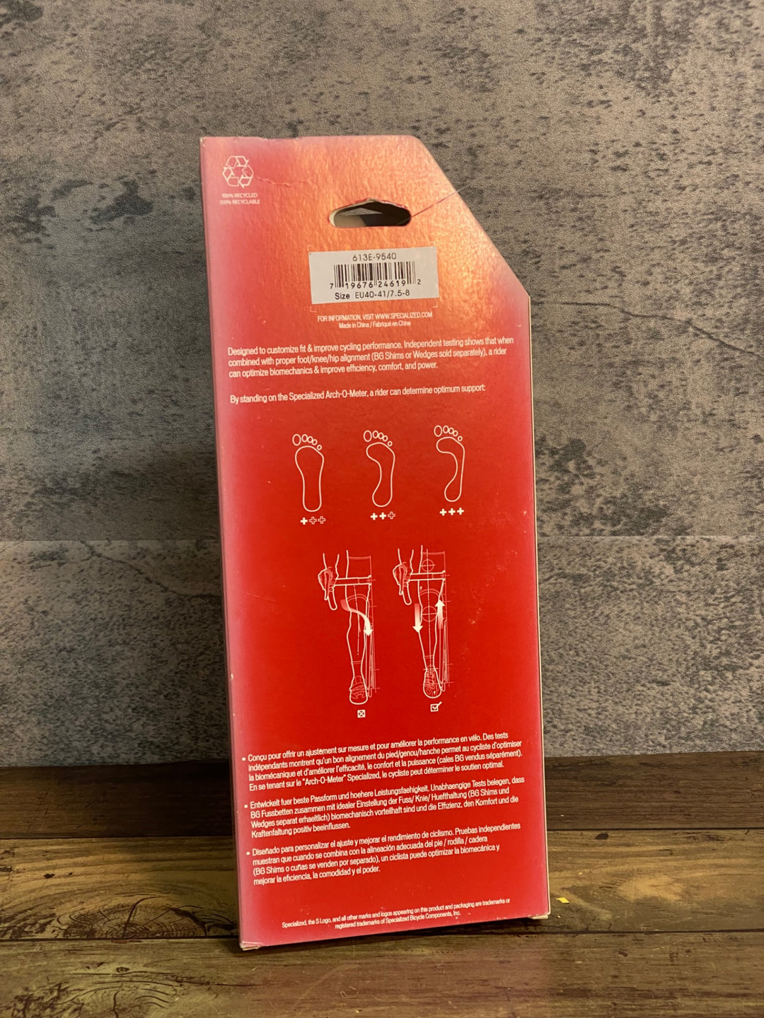 JK326 スペシャライズド SPECIALIZED BG SL FOOTBED + GRN インソール 40-41