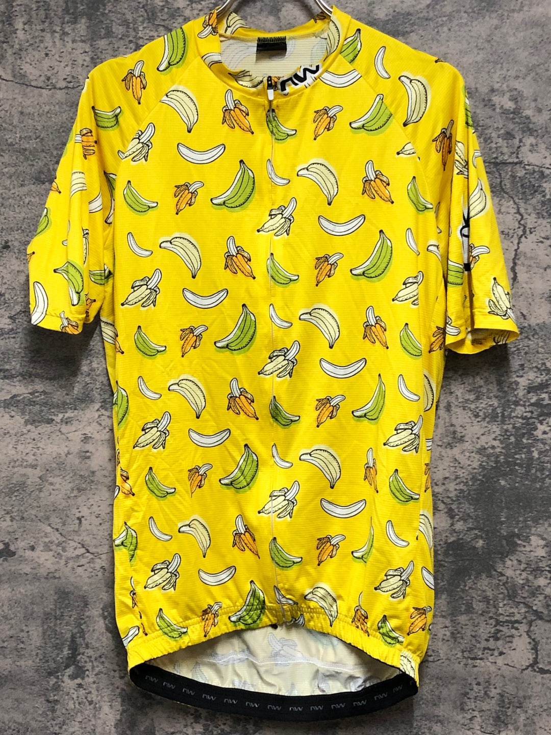 KD826 ノースウェーブ NORTHWAVE PEACE BANANA JERSEY 半袖 サイクルジャージ 黄 L