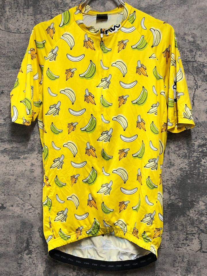 KD826 ノースウェーブ NORTHWAVE PEACE BANANA JERSEY 半袖 サイクルジャージ 黄 L
