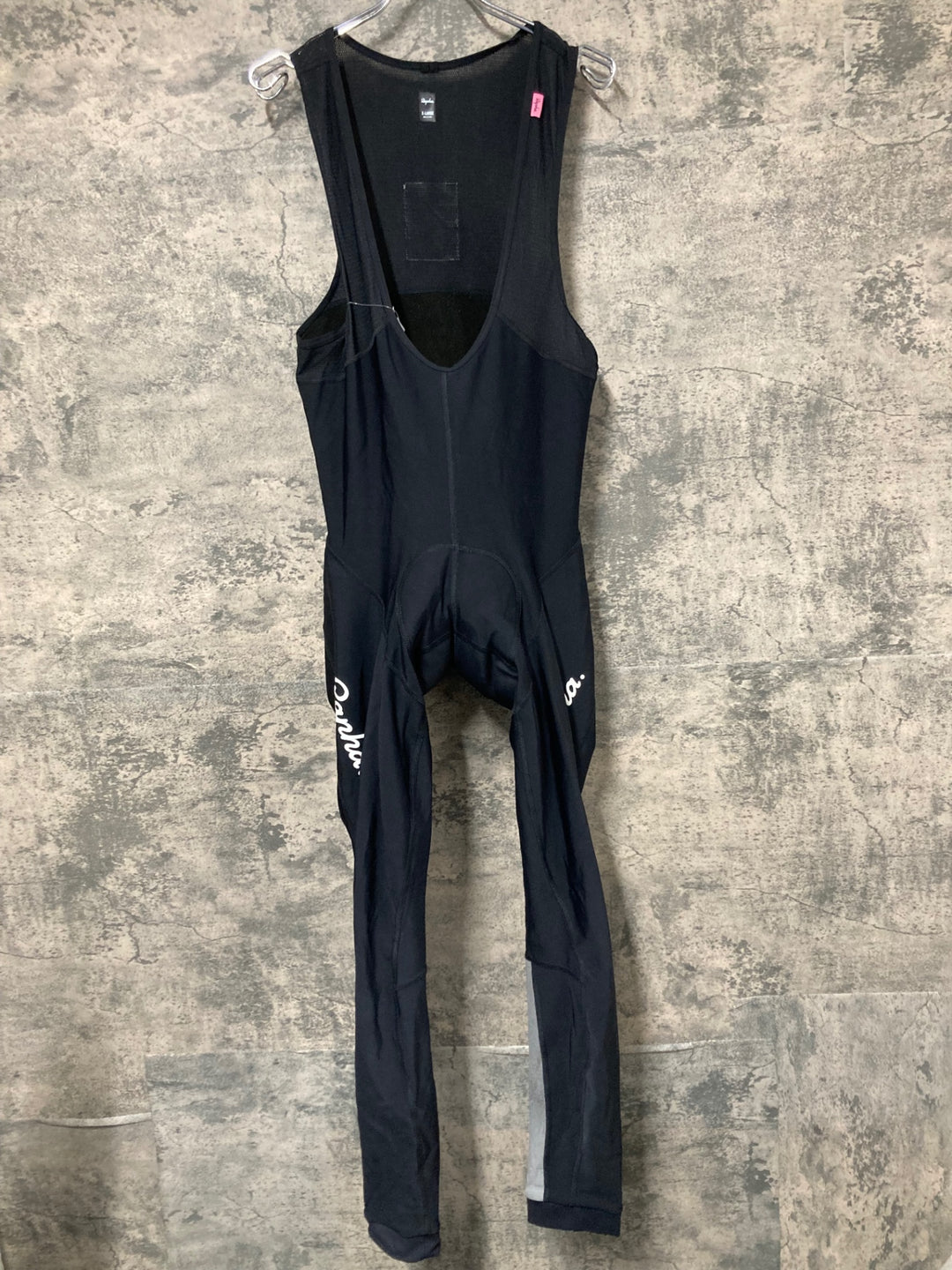 KC663 ラファ Rapha CLASSIC WINTER TIGHTS WITH PAD ビブタイツ 黒 XL 裏起毛