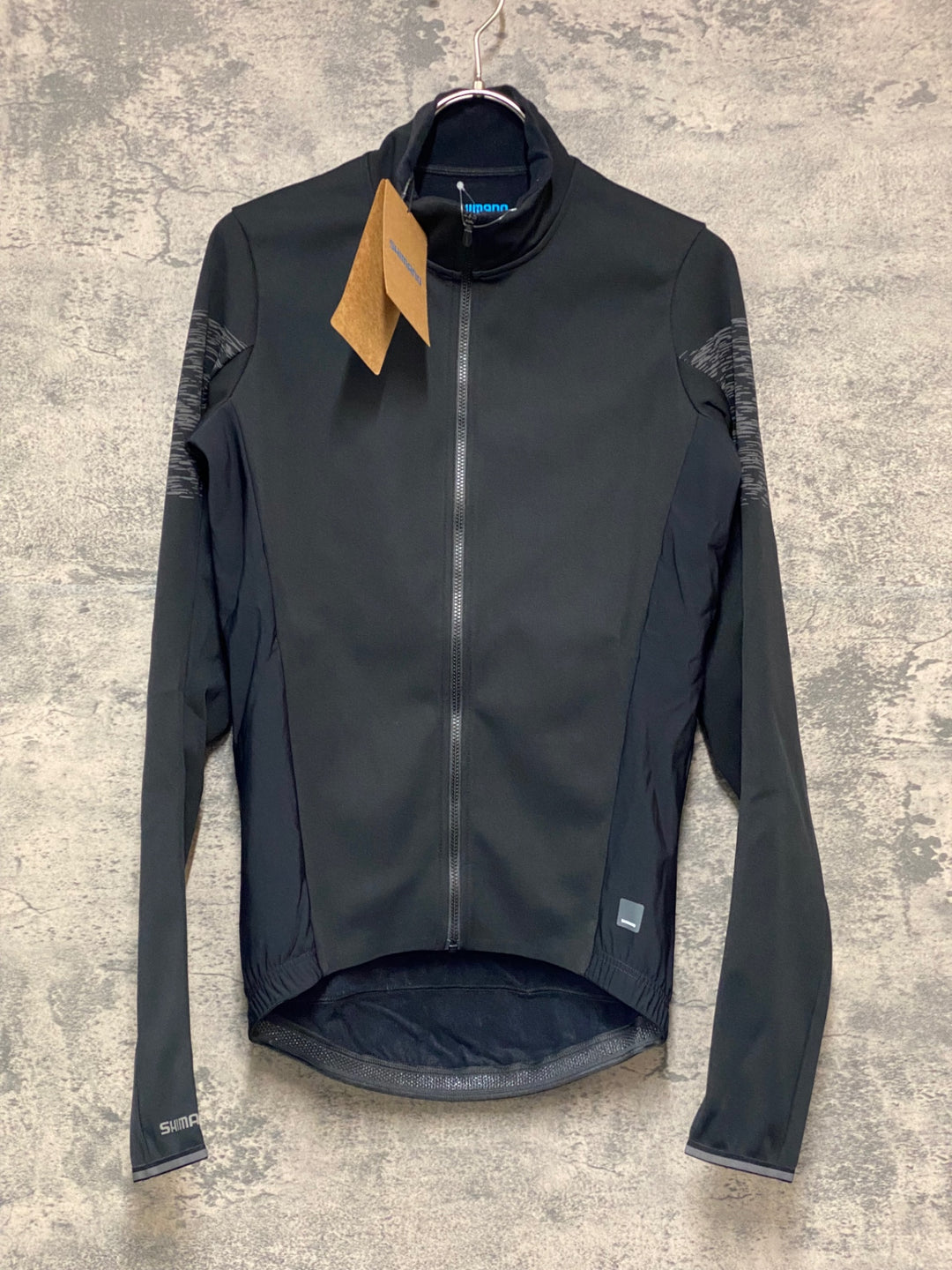 JY876 シマノ SHIMANO 長袖 サイクルジャケット 黒 M 裏起毛