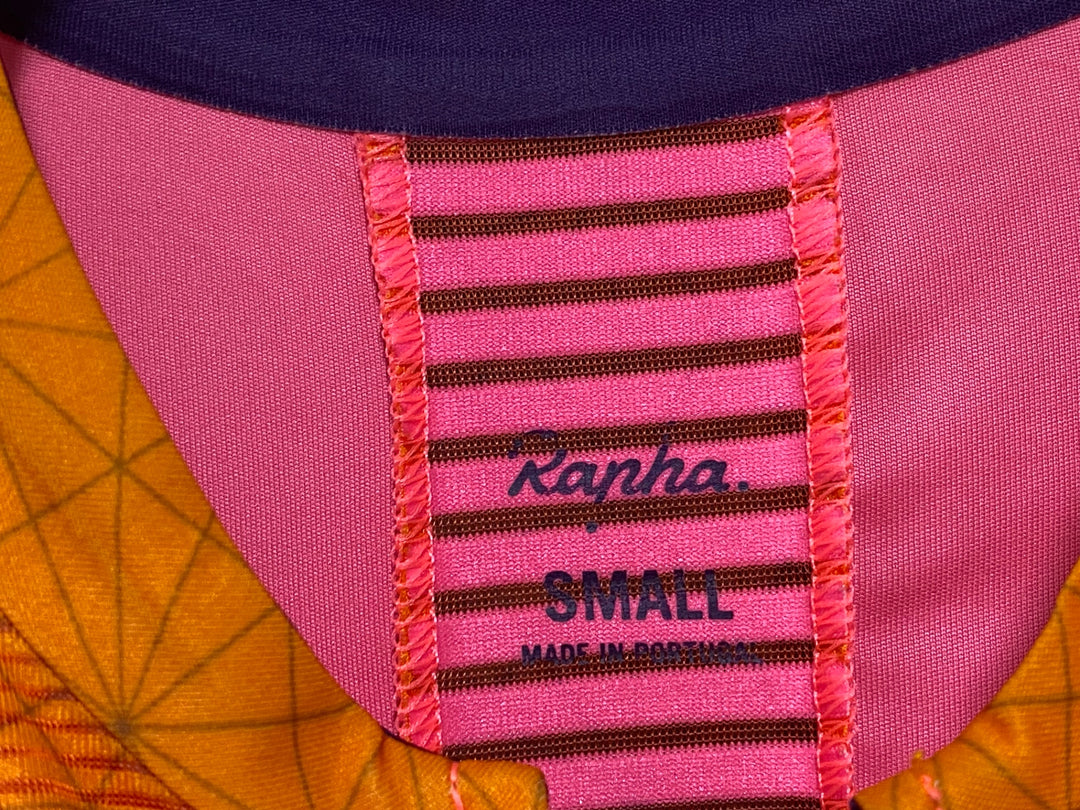KF592 ラファ Rapha ODE TO THE SUN SOUPLESSE FLYWEIGHT JERSEY 半袖 サイクルジャージ ピンク S レディース