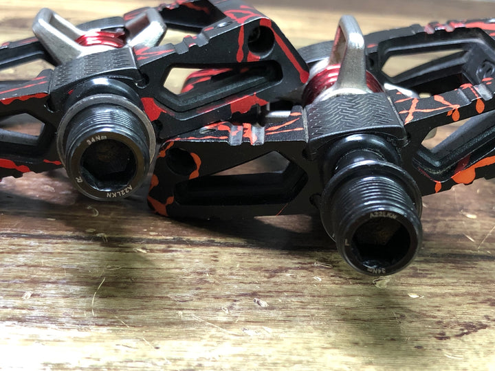 JK261 クランクブラザース crankbrothers MALLET E LS ビンディングペダル 黒 赤