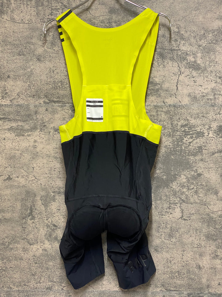JM010 ラファ Rapha MEN'S PRO TEAM BIB SHORTS Ⅱ ビブショーツ 黒 黄 M