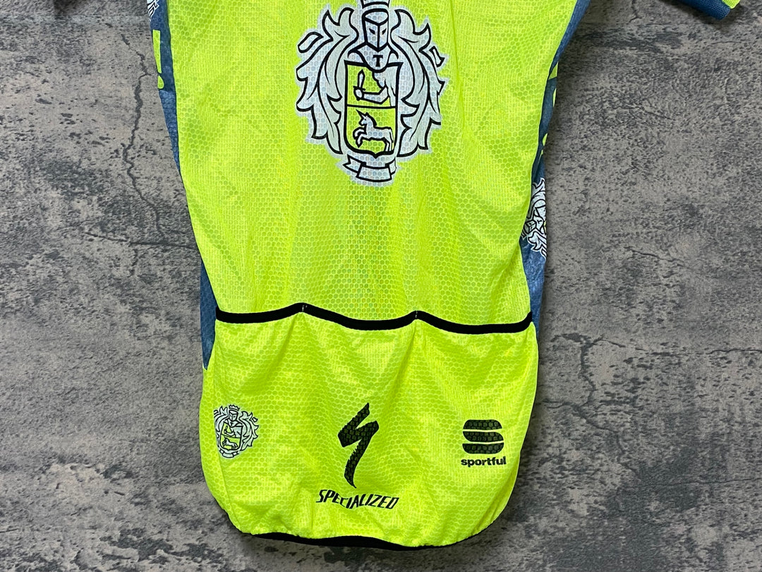 KJ848 スポーツフル sportful ULTRA LIGHT JERSEY 半袖 サイクルジャージ 黄 L TINKOFF