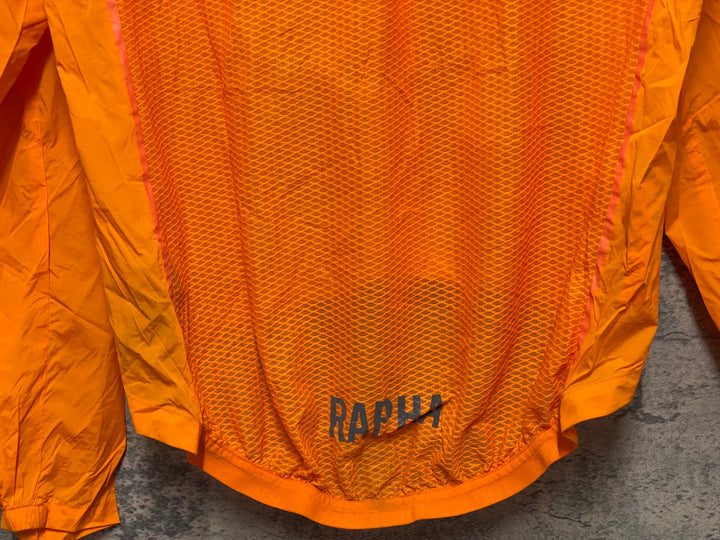 KE552 ラファ Rapha PRO TEAM LIGHTWEIGHT WIND JACKET 長袖 ウィンドブレーカー オレンジ M