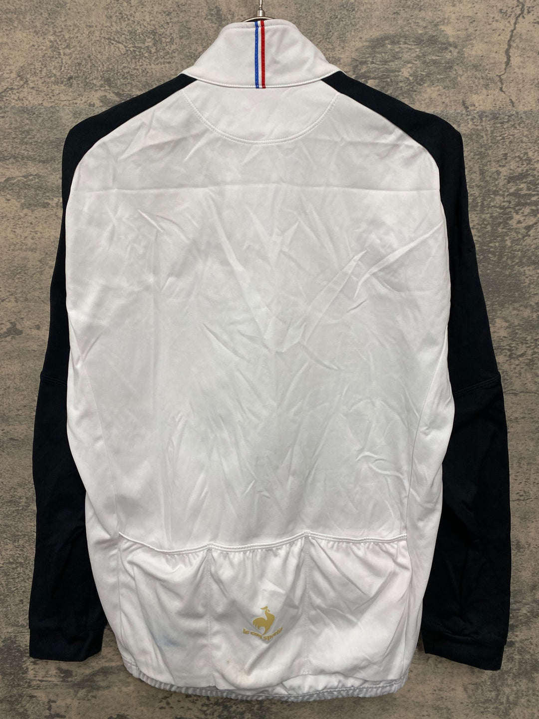 JU343 ルコックスポルティフ le coq sportif 長袖サイクルジャージ Lサイズ 白