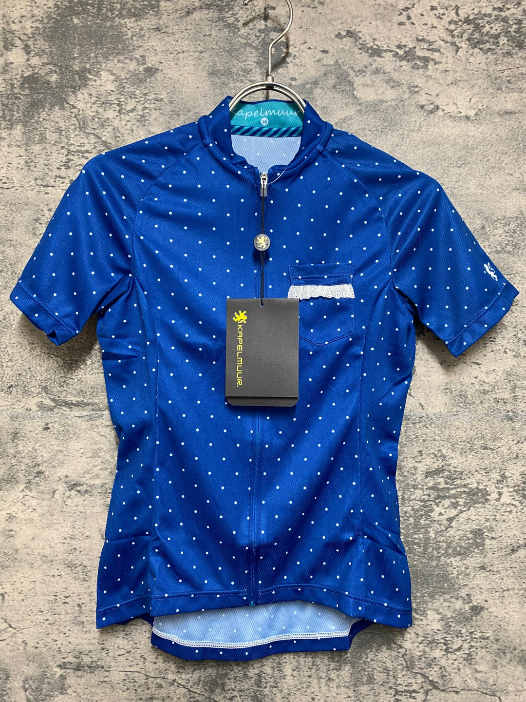 JO881 カペルミュール KAPELMUUR 半袖 サイクルジャージ ネイビー ドット 36 レディース