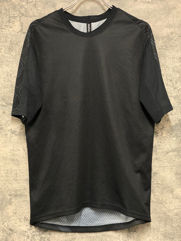 KF519 アソス ASSOS TRAIL SHORT SLEEVE JERSEY 半袖 トレイルジャージ 黒 S ※ほつれ大