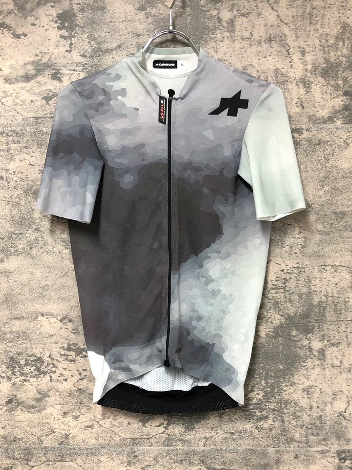 JO804 アソス ASSOS INTERSTELLAR EQUIPE RS JERSEY TARGA space silver 半袖 サイクルジャージ 白 グレー S