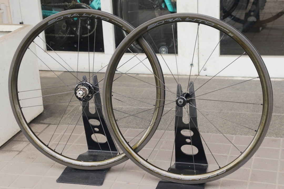 カンパニョーロ CAMPAGNOLO ボーラ BORA WTO 33 カーボン チューブレス ホイールセット カンパニョーロ 11/12S 19C 【横浜店】