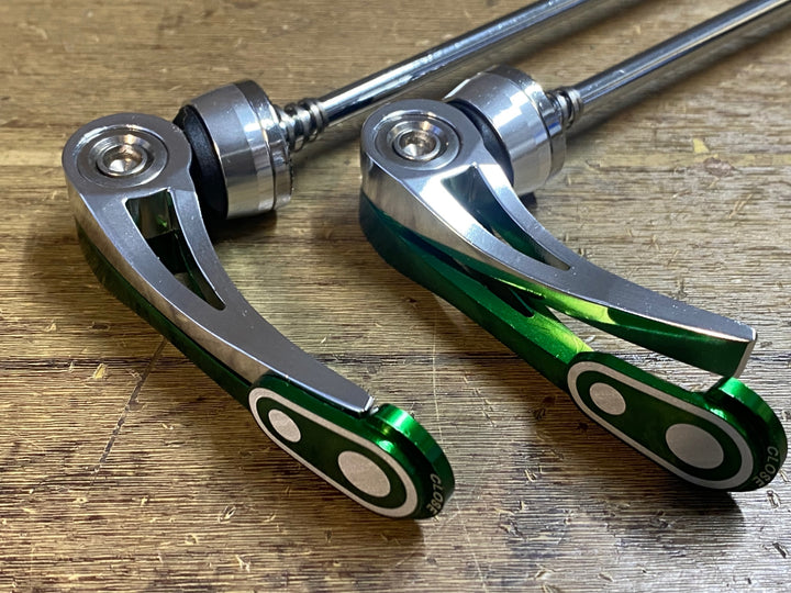 JR815 クランクブラザーズ crankbrothers splkit QR skewer pair green クリックリリース