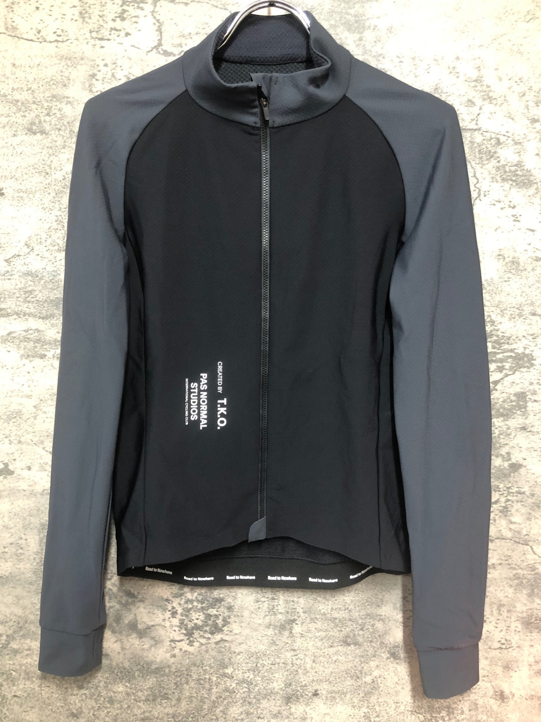 JD867 パスノーマルスタジオ PAS NORMAL STUDIOS T.K.O. 長袖 サイクルジャージ 黒 M 裏起毛
