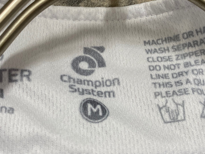 JJ591 チャンピオンシステム ChampionSystem サイクルベスト 白 紫 Mサイズ