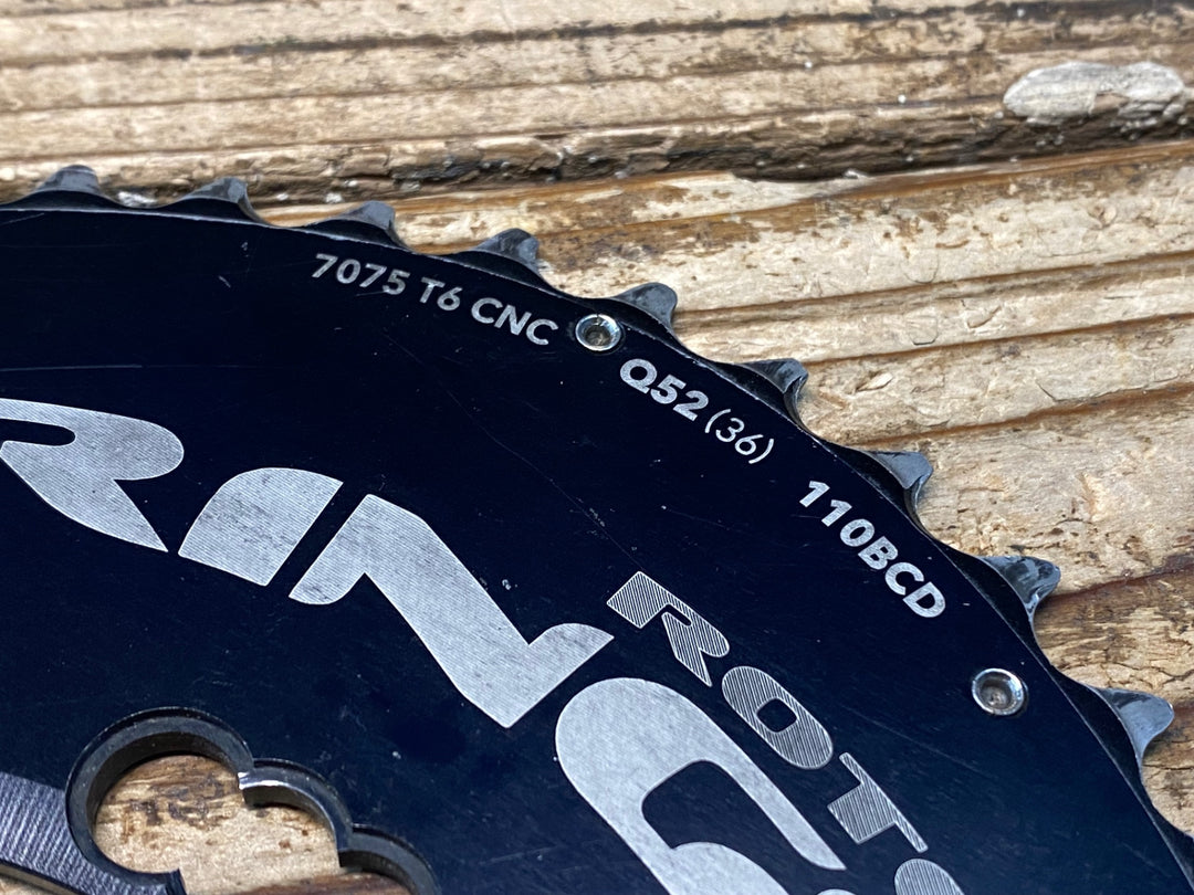 JI960 ローター ROTOR Q-RINGS 楕円 チェーンリング セット 52/36T 110BCD 5H